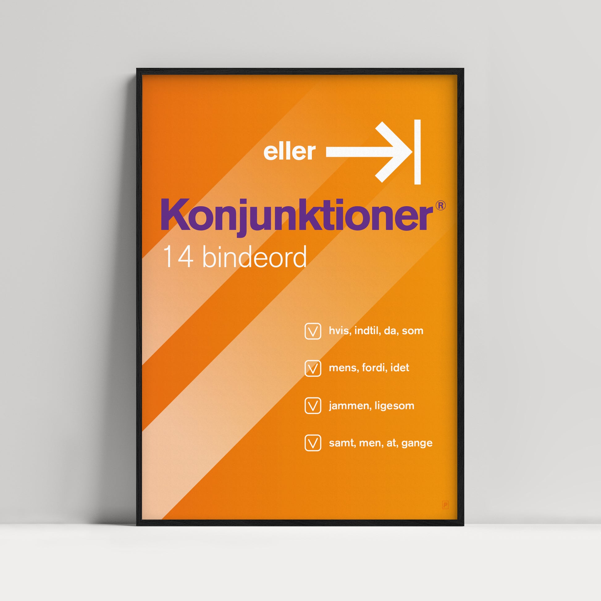 Plakat med ordklasser. Designet af Ramsø. Denne plakat er en del af Ordapoteket som er udviklet i samarbejde med forfatter Morten Søndergaard. 