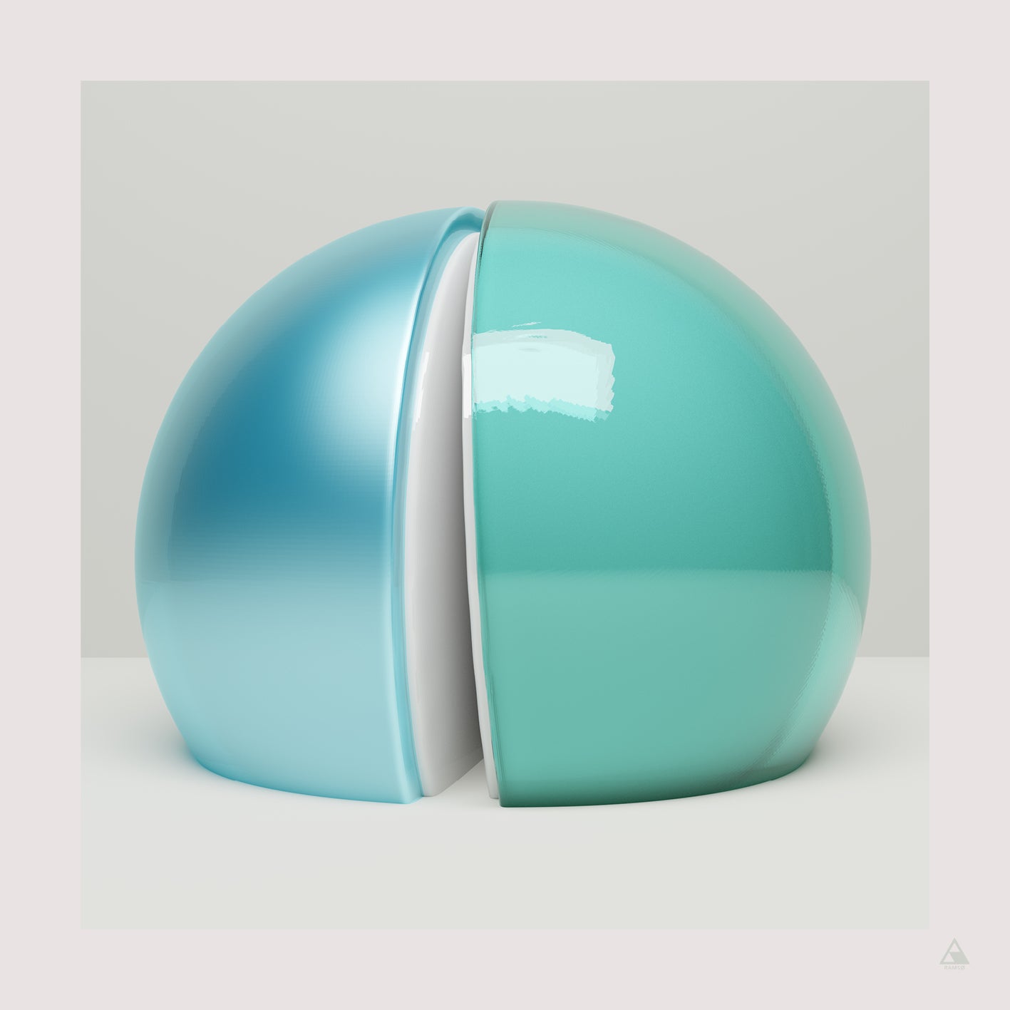 Kunstplakat med abstrakt motiv. Designet af billedkunstner Christian Ramsø.
