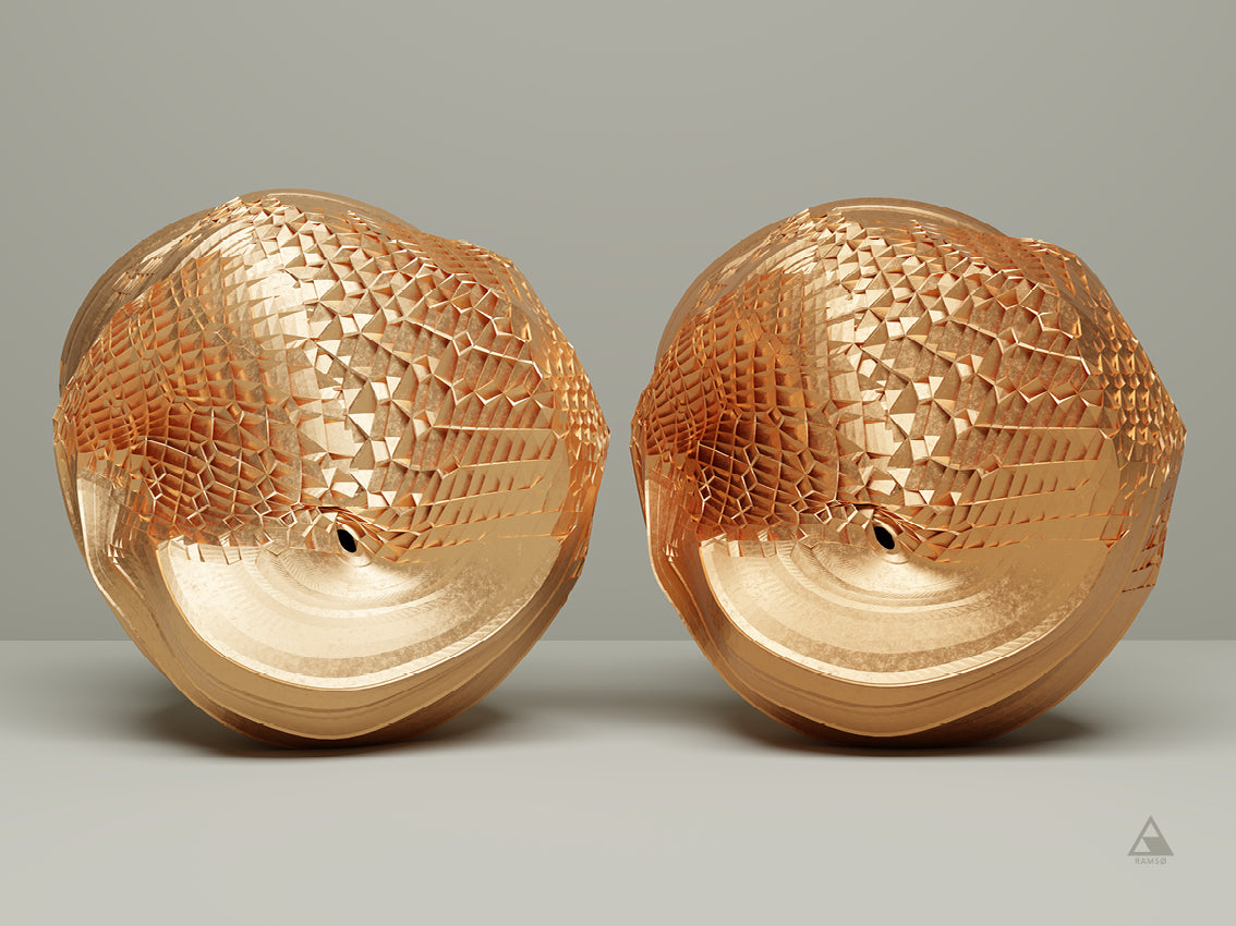 Kunstplakat med abstrakt motiv. Designet af billedkunstner Christian Ramsø.